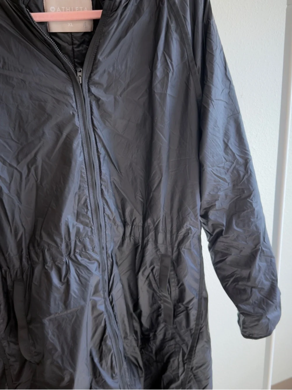 Athleta Summit PrimaLoft Packable Parka XL Black Athleisure Travel - Picture 3 of 10